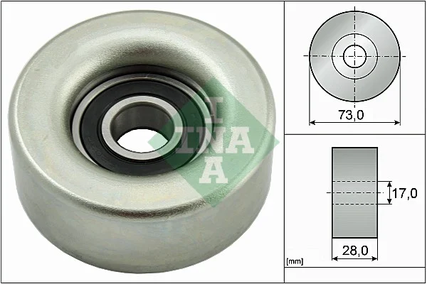 Vratna/vodici kladka, klinovy zebrovy remen Schaeffler INA 532078310