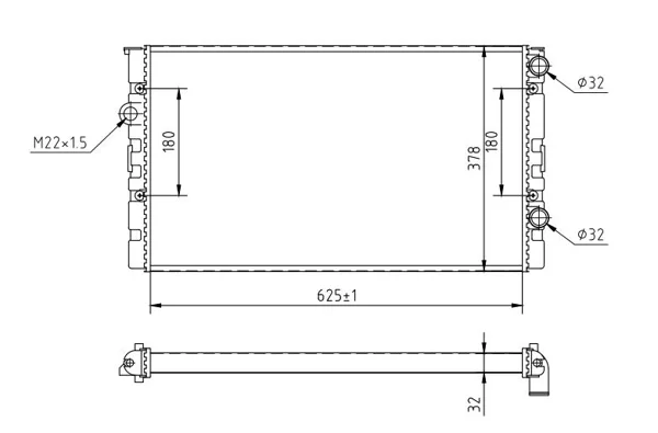 CHLADIČ GOLF 1.9D,TD 91- HART 600246