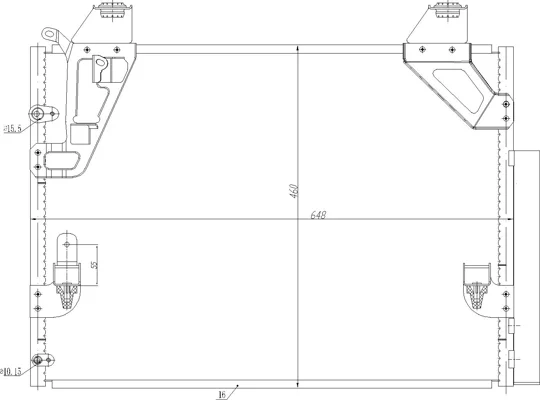 CHLADIČ DO KLIMAT.TOYOTA HILUX VII 05- HART 621652