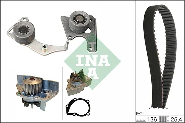 Vodni pumpa + sada ozubeneho remene Schaeffler INA 530009631
