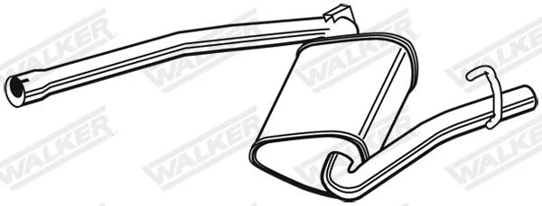 Stredni tlumic vyfuku WALKER 23054