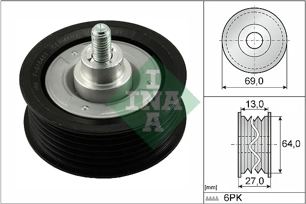 Vratna/vodici kladka, klinovy zebrovy remen Schaeffler INA 532047710