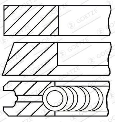 Sada pistnich krouzku GOETZE ENGINE 08-114907-00