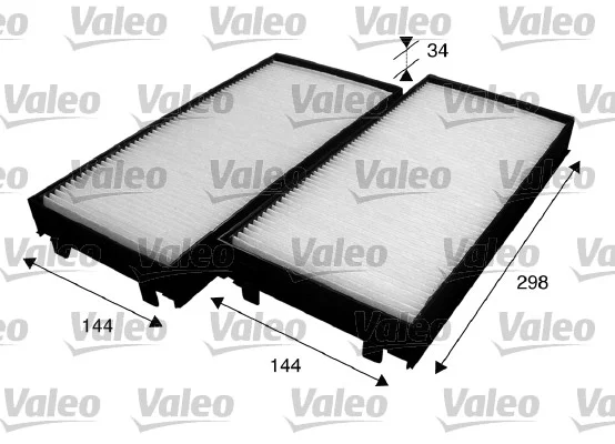 Filtr, vzduch v interiéru VALEO 715583 Filtr, vzduch v interiéru VALEO 715583