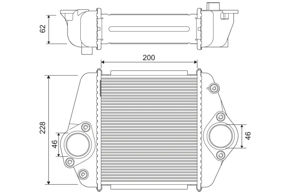 Chladič turba VALEO 822901