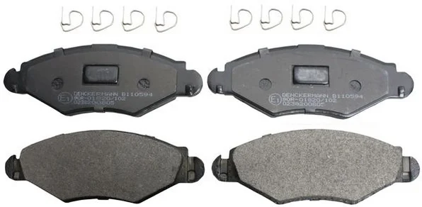 Sada brzdových destiček, kotoučová brzda DENCKERMANN B110594