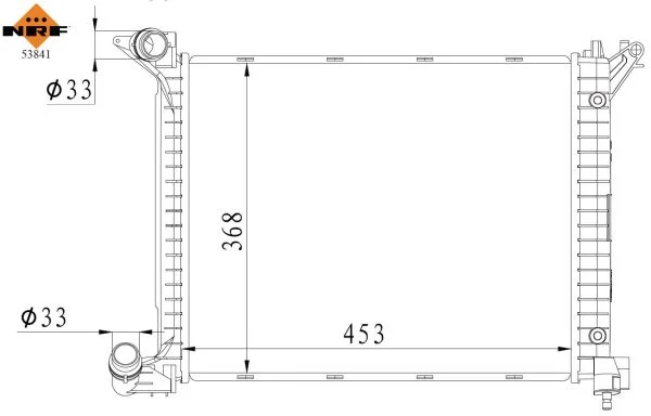 Chladič, chlazení motoru NRF 53841