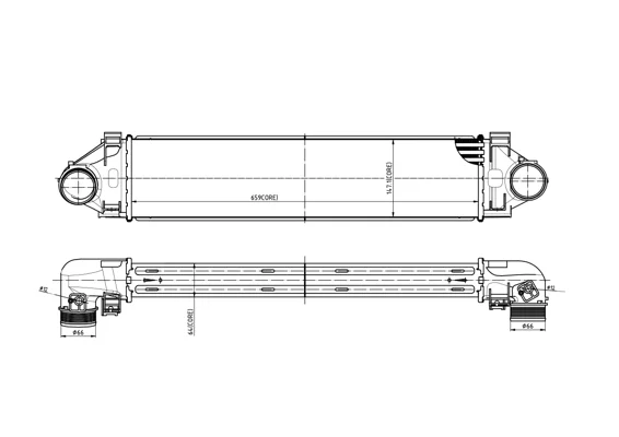 CHLADIČ VZDUCHU VOLVO S60 10- HART 620795