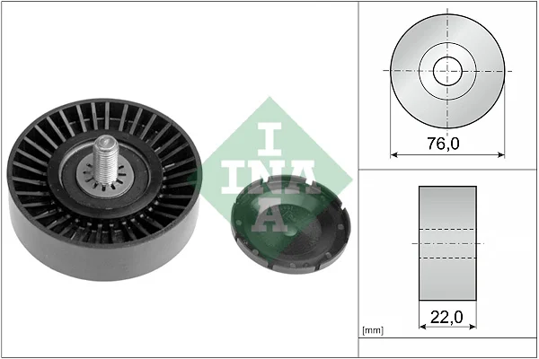 Vratna/vodici kladka, klinovy zebrovy remen Schaeffler INA 532032310