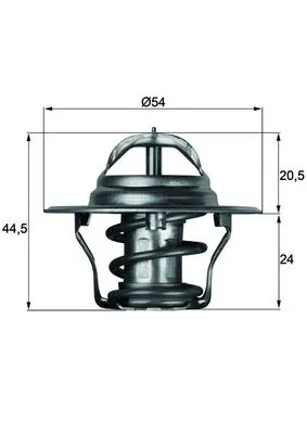 Termostat, chladivo MAHLE TX475D
