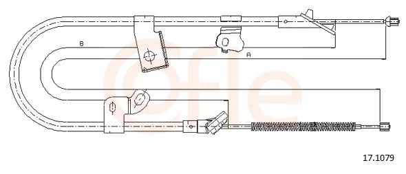 Tazne lanko, parkovaci brzda COFLE 17.1079 – OE 4642052070