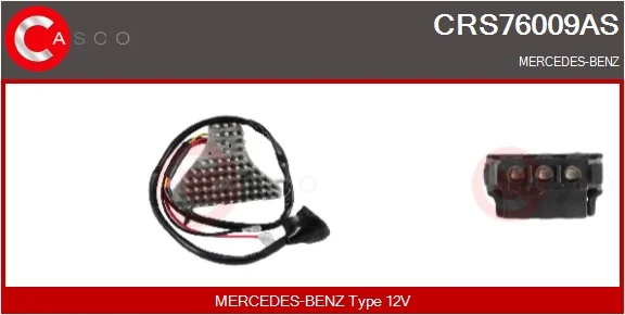 Odpor, vnitřní tlakový ventilátor CASCO CRS76009AS – OE A1248202710 Odpor, vnitřní tlakový ventilátor CASCO CRS76009AS – OE A1248202710