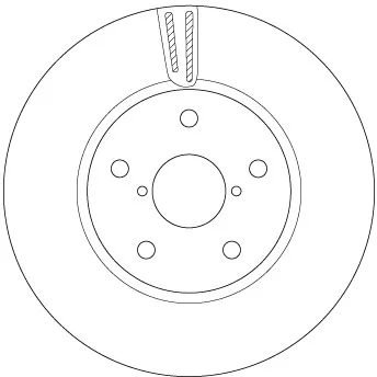 Brzdový kotouč TRW DF6727S – OE 26300AL000