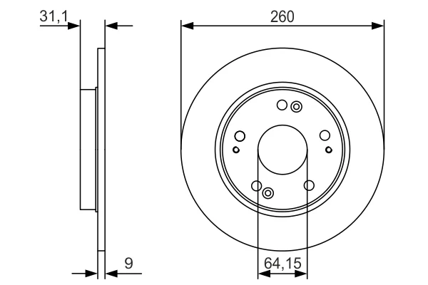 Kotouč brzdový BOSCH 0986479V21 – OE 42510-SZT-G52 Kotouč brzdový BOSCH 0986479V21 – OE 42510-SZT-G52