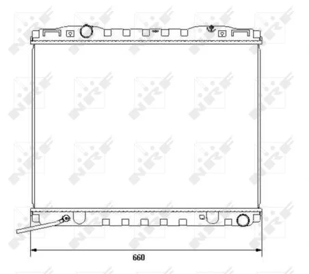 Chladič, chlazení motoru NRF 53365 – OE 253113E350