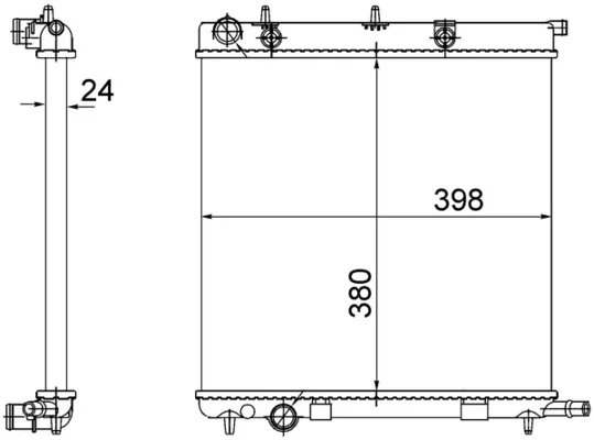 Chladič, chlazení motoru MAHLE CR556002S