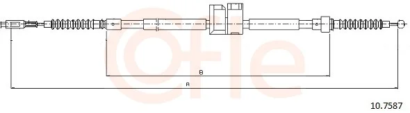 Tazne lanko, parkovaci brzda COFLE 10.7587 – OE 441609722D