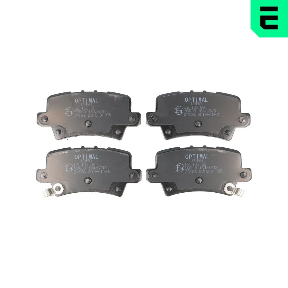 Sada brzdových destiček, kotoučová brzda OPTIMAL BP-12490