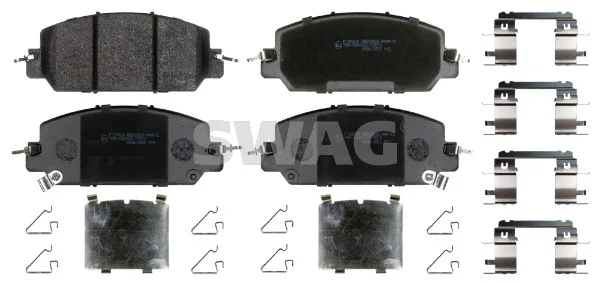 Sada brzdových destiček, kotoučová brzda SWAG 33109372