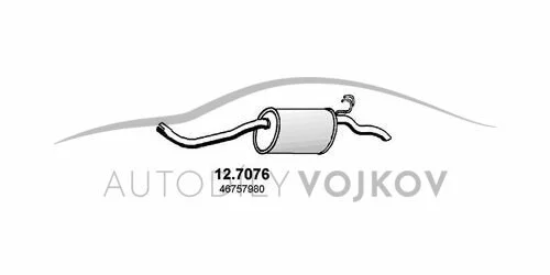 Díl výfuku zadní v:6238