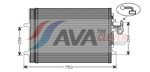 Kondenzátor, klimatizace AVA Clever Choice VO5161D
