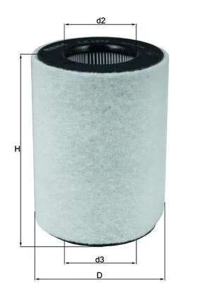 Vzduchový filtr MAHLE LX1792