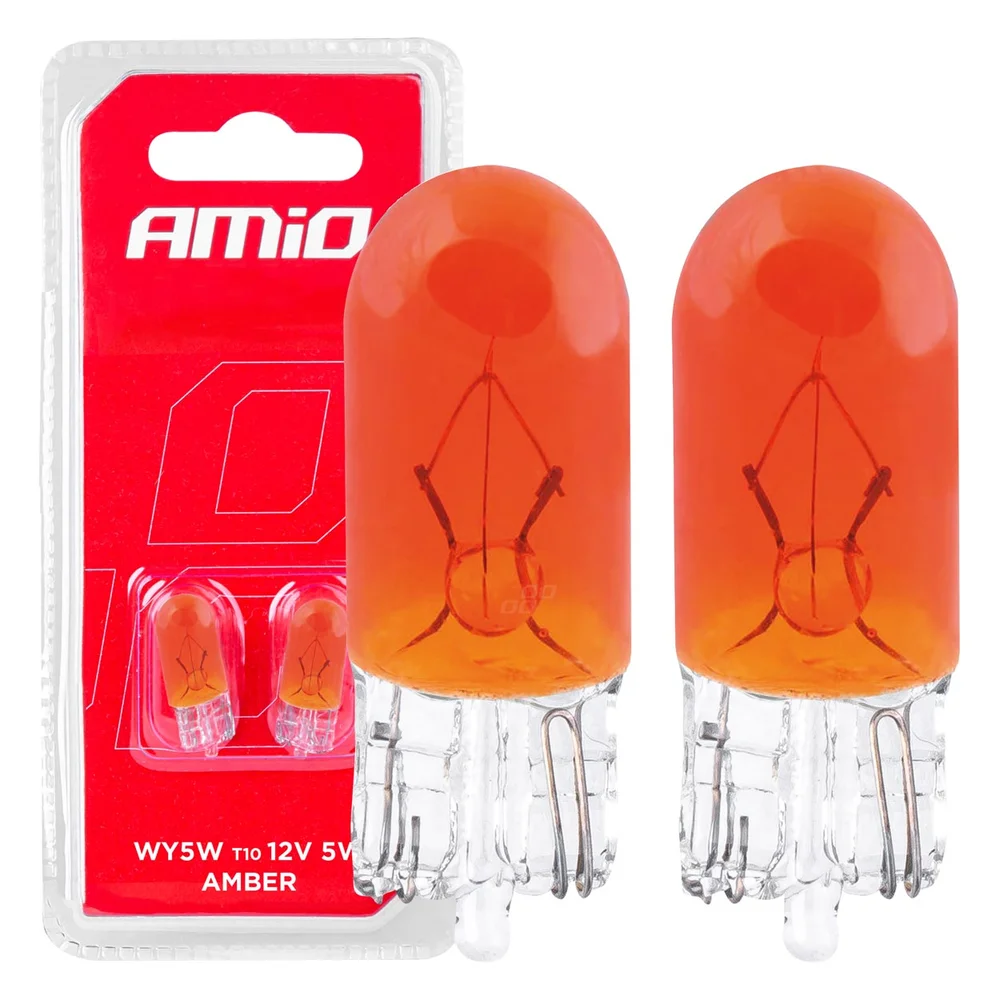 HALOGENOVÉ ŽÁROVKY T10 W5W W2.1X9.5D 12V AMIO 03347