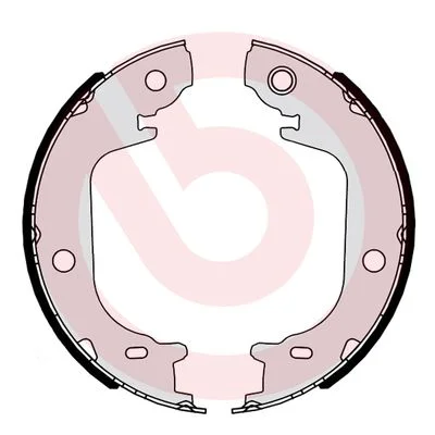 Sada brzdových čelistí, parkovací brzda BREMBO S83565