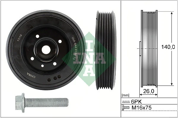 Sada řemenice, kliková hřídel Schaeffler INA 544015820