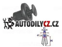 RO C10128 Příchytka do motorového prostoru – 10 ks 51451 RO C10128 Příchytka do motorového prostoru – 10 ks 51451