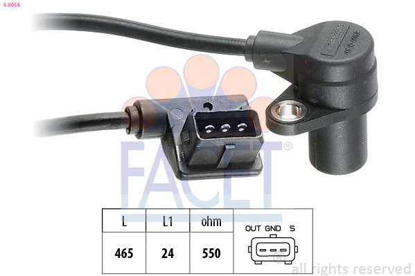 Generátor impulsů, klikový hřídel FACET 9.0056 Generátor impulsů, klikový hřídel FACET 9.0056