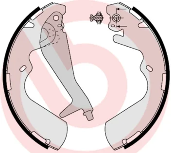 Sada brzdových čelistí BREMBO S30514