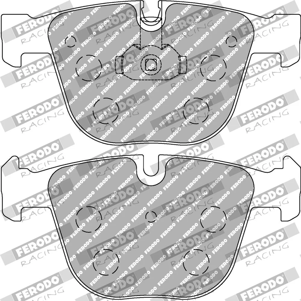 Sada brzdových destiček, kotoučová brzda FERODO RACING FCP1672H