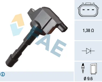 Zapalovací cívka FAE 80469 Zapalovací cívka FAE 80469