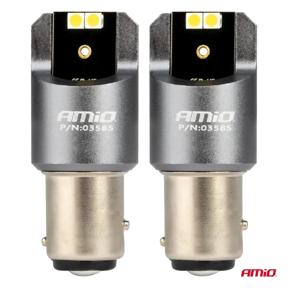 LED CANBUS PRO series BAY15D P21/5W 4x3030 SMD White 12/24V AMIO-03585 - Obrázek 2