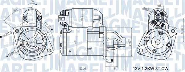 Startér MAGNETI MARELLI 063721465010