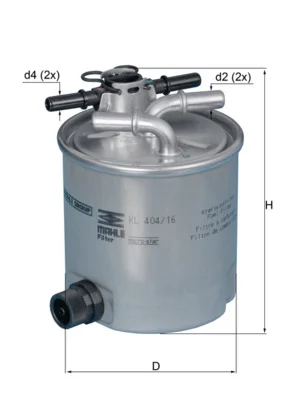 Palivový filtr KNECHT KL404/16
