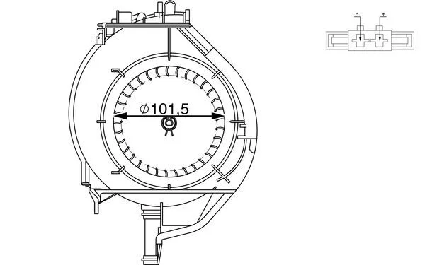 vnitřní ventilátor MAHLE AB266000S
