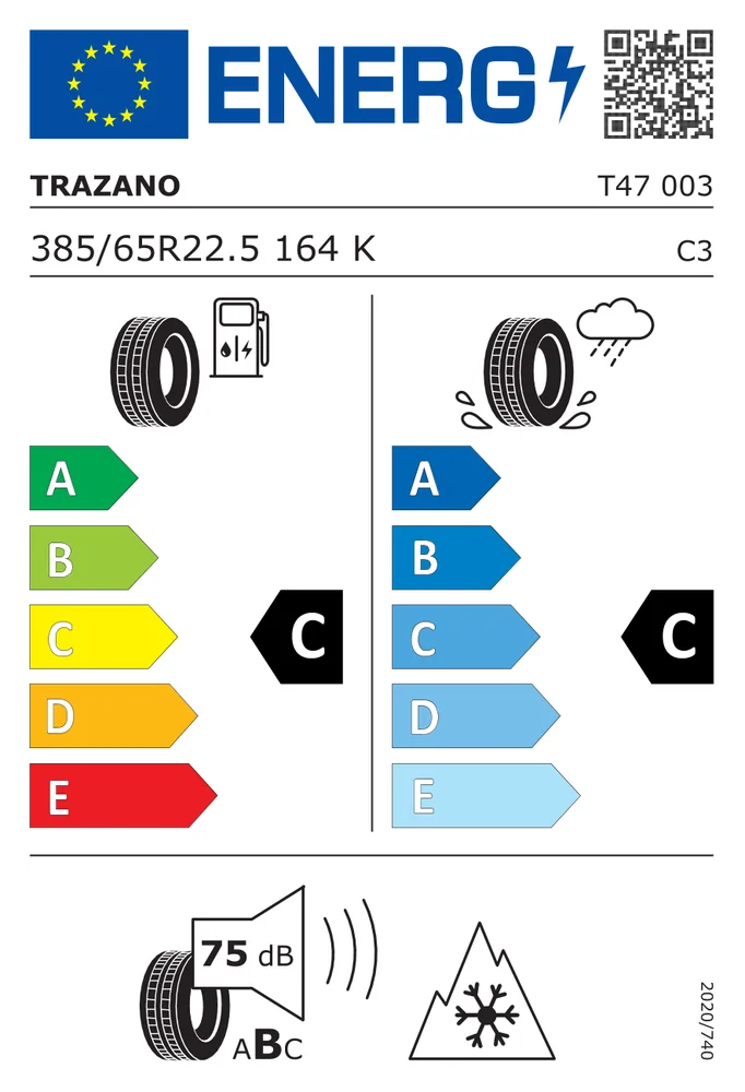 385/65R22.5 CTZ NTRANT47 TRAZANO 385/65R22.5CTZNTRANT47