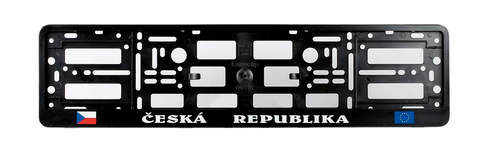 SHERON Podložka pod RZ CZ+EU černá 6000101 SHERON Podložka pod RZ CZ+EU černá 6000101