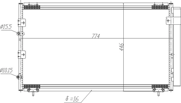 CHLADIČ KLIMATIZ.PREVIA 2.0 D-4D 00- HART 605736 – OE 88460-28550