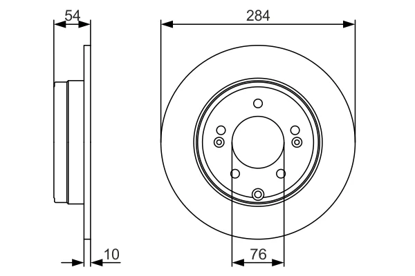 Brzdový kotouč BOSCH 0986479A45