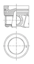 Píst KOLBENSCHMIDT 41785600