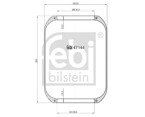 Mech, pneumaticke odpruzeni FEBI BILSTEIN 47144