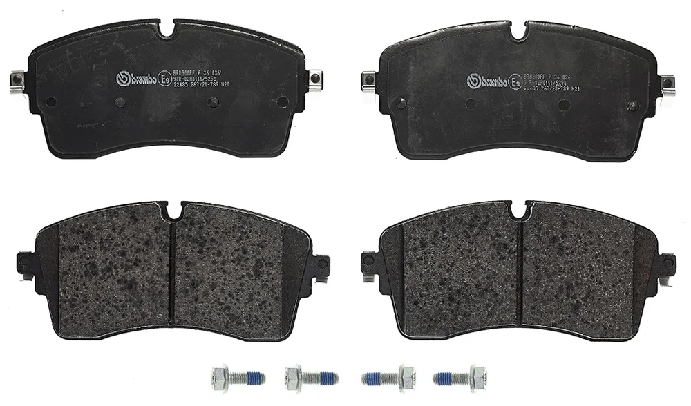 Sada brzdových destiček, kotoučová brzda BREMBO P36036 – OE J9C7133
