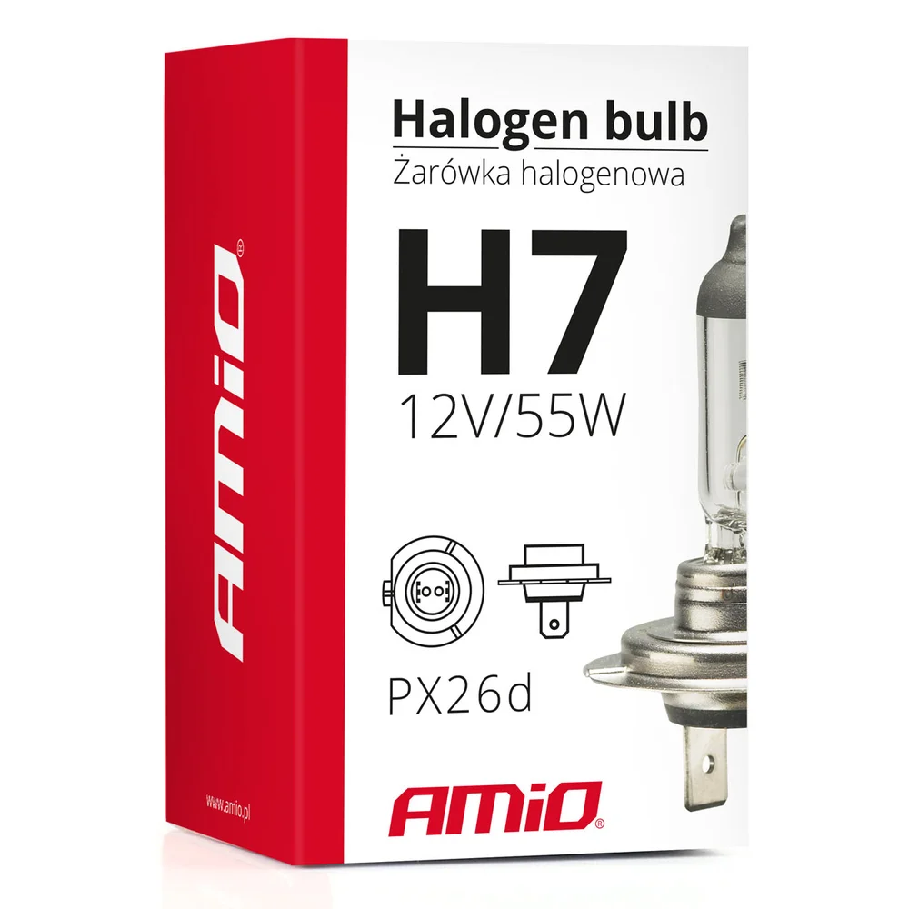 ZAROWKA 12V H7 55W FILTR UV AMIO 01156 - Obrázek 5