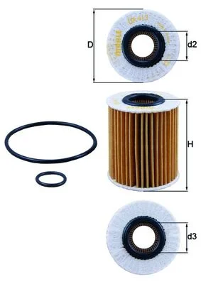Olejový filtr MAHLE OX413D1