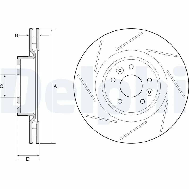 Brzdový kotouč DELPHI BG9224C – OE 402060019R