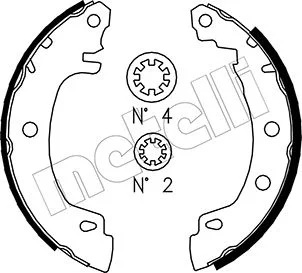 Sada brzdových čelistí METELLI 53-0353