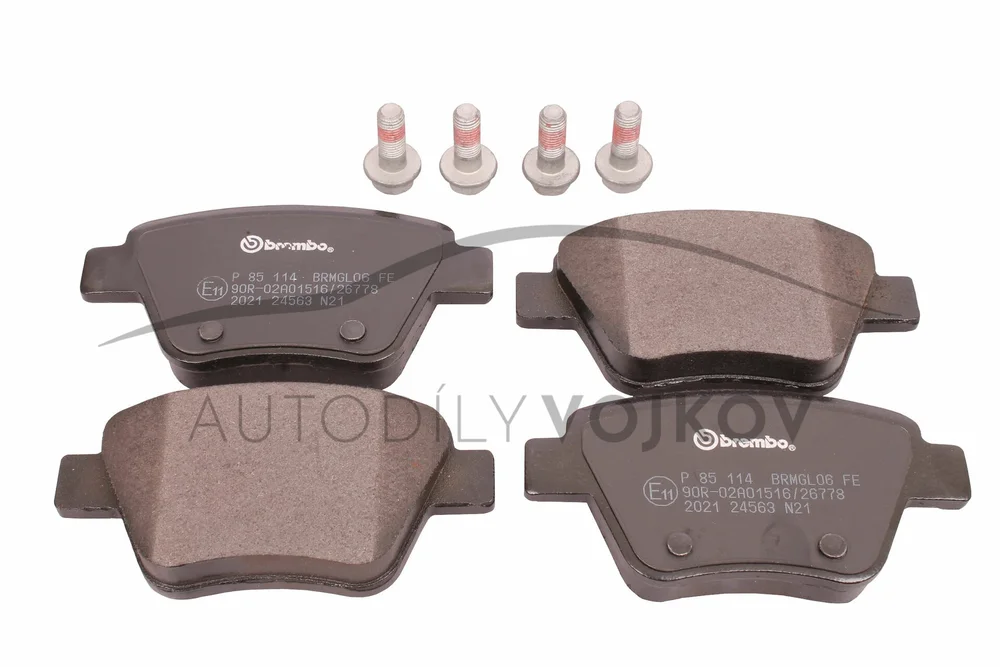 Zadní brzdové destičky brembo v:64630